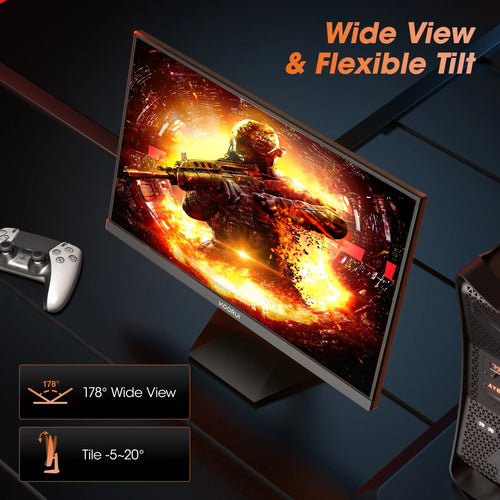 24" 1440P Gaming Monitor, 180Hz 2K QHD Computer Monitor, New Pc Monitor, G2421V